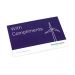 Compliment card, 5 pcs.