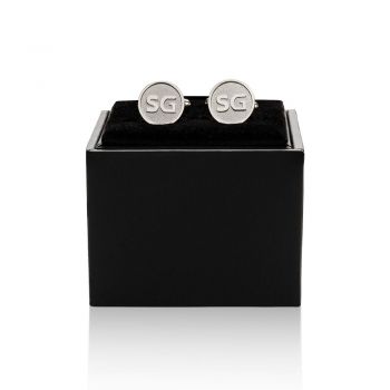 Cufflinks, sterling silver