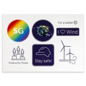 Stickers, colour, 10 pcs.